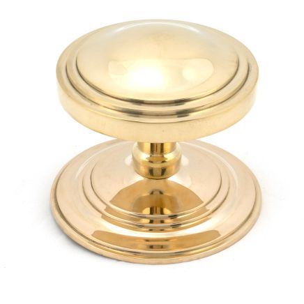 Polished Brass Art Deco Centre Door Knob