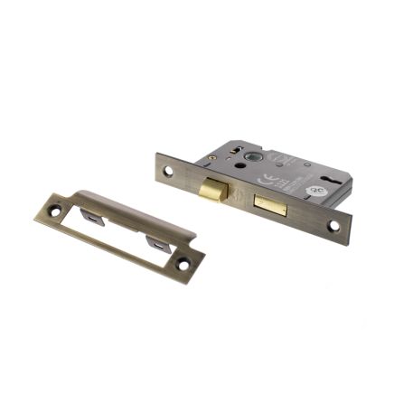 Atlantic 3 Lever Key Sashlock [CE] Keyed Alike - Antique Brass