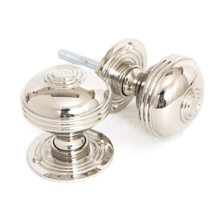 Polished Nickel 63mm Prestbury Mortice/Rim Knob Set