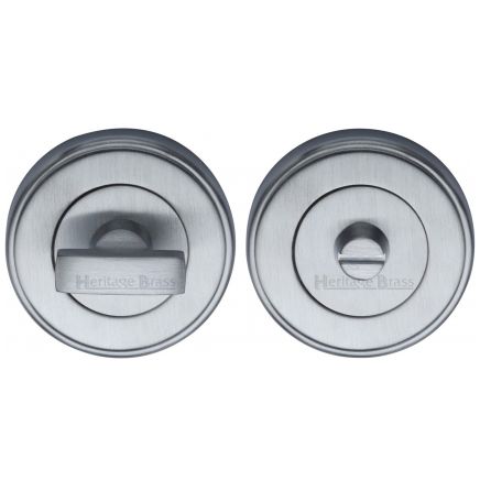 Heritage Brass Thumbturn & Emergency Release Satin Chrome finish