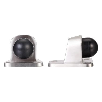 Zoo Hardware Floor Mounted Door Stop - Heavy Duty - 3 fixing points - Satin Stainless
