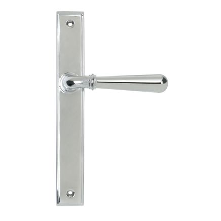 Polished Chrome Newbury Slimline Lever Latch Set