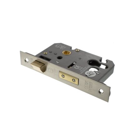 Atlantic Euro Sashlock [CE] 2.5" - Satin Nickel