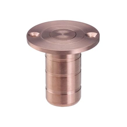 Zoo Hardware Dust Socket for Flush Bolts - Wood 20mm dia. x 38mm - Tuscan Rose Gold