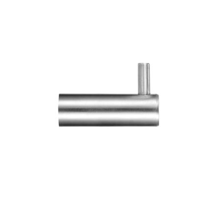 Zoo Hardware Single Coat Hook without Rose - Satin Stainless
