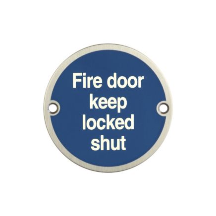Stainless Steel Fire Door Keep Locked Shut 75mm Satin Stainless Steel - By Frelan Hardware - JS109SSS